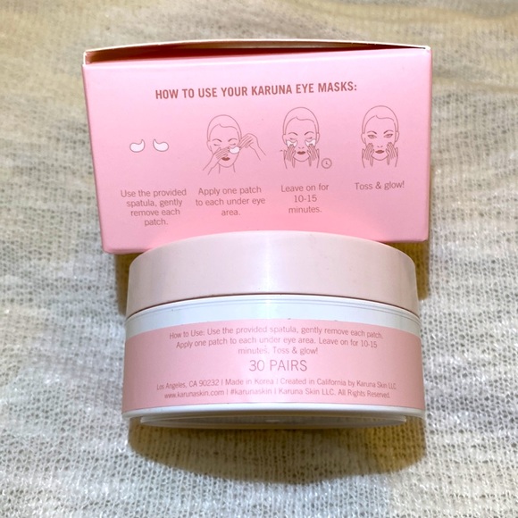 4/$50 Karuna Hydrogel Eye Masks - Sakura Rose - 30 pairs - Picture 2 of 2